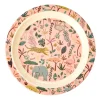 Rice Melamin Teller All Over Jungle Animals Coral Sale