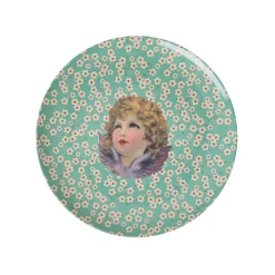 Rice Melamin Teller Angel Green 20 cm New