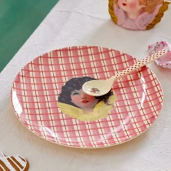 Rice Melamin Teller Angel Red 20 cm Outlet