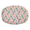 Rice Melamin Teller Oval Exotic Bird Clearance