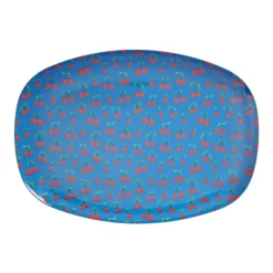 Rice Melamin Teller Oval Cherry Love Discount