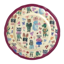 Rice Melamin Vintage Teller Nathalie Lété Bordeaux 20,5 cm Best