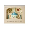 Rice Melamin-Geschirr Baby Geschenkbox Blue Happy Forest 4-teilig New