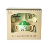 Rice Melamin-Geschirr Baby Geschenkbox Wildlife Mint 4-teilig Sale