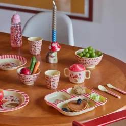Rice Melamin-Geschirr Baby Geschenkbox Pink Happy Forest 4-teilig Fashion