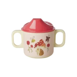 Rice Melamin-Geschirr Baby Geschenkbox Pink Happy Forest 4-teilig Fashion