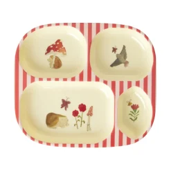 Rice Melamin-Geschirr Baby Geschenkbox Pink Happy Forest 4-teilig Fashion