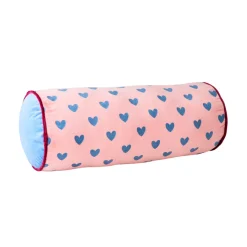 Rice Nackenrolle Samt Pink/Gendarme Hearts New
