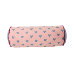 Rice Nackenrolle Samt Pink/Gendarme Hearts New