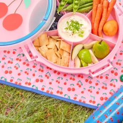 Rice Picknickdecke wasserabweisend Cherry Love Pink Outlet
