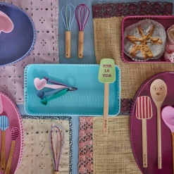 Rice Tablett aus Metall Mint, Soft Plum 2er-Set Hot