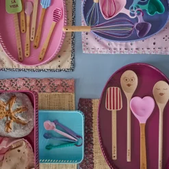 Rice Tablett aus Metall Mint, Soft Plum 2er-Set Hot