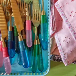 Rice Tablett aus Metall Mint, Soft Plum 2er-Set Hot