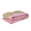 Rice Tagesdecke Quilt Soft Pink/Green bestickt 140 x 200 Best