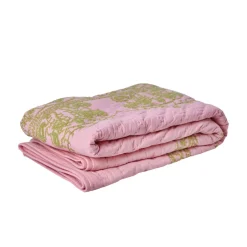 Rice Tagesdecke Quilt Soft Pink/Green bestickt 140 x 200 Best