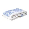 Rice Tagesdecke Quilt White/Blue bestickt 140 x 200 Sale