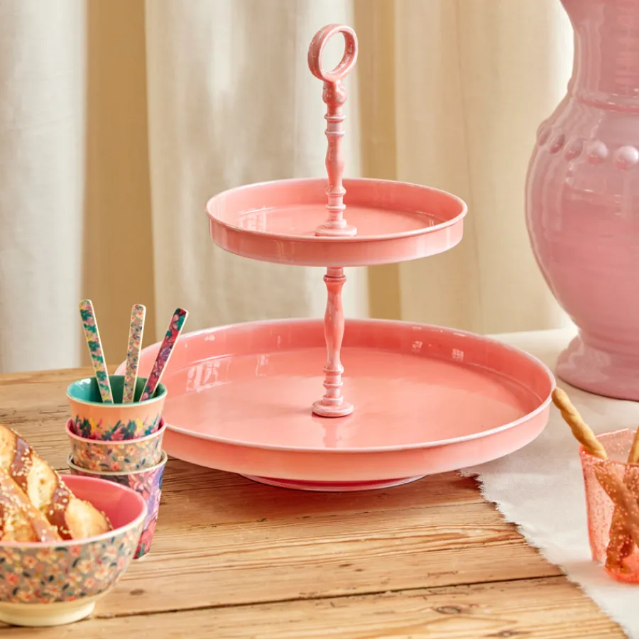 Rice Étagère 2-stöckig Cute Coral Large New