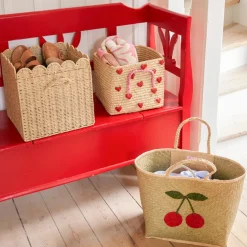 Rice Tasche Bast Big Cherry bestickt L Discount