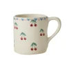Rice Tasse Keramik handbemalt Cherries 420 ml New