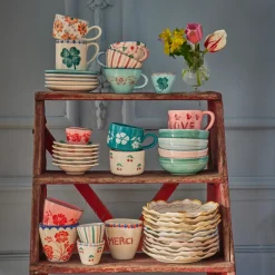 Rice Tasse Keramik handbemalt Cherries 420 ml New