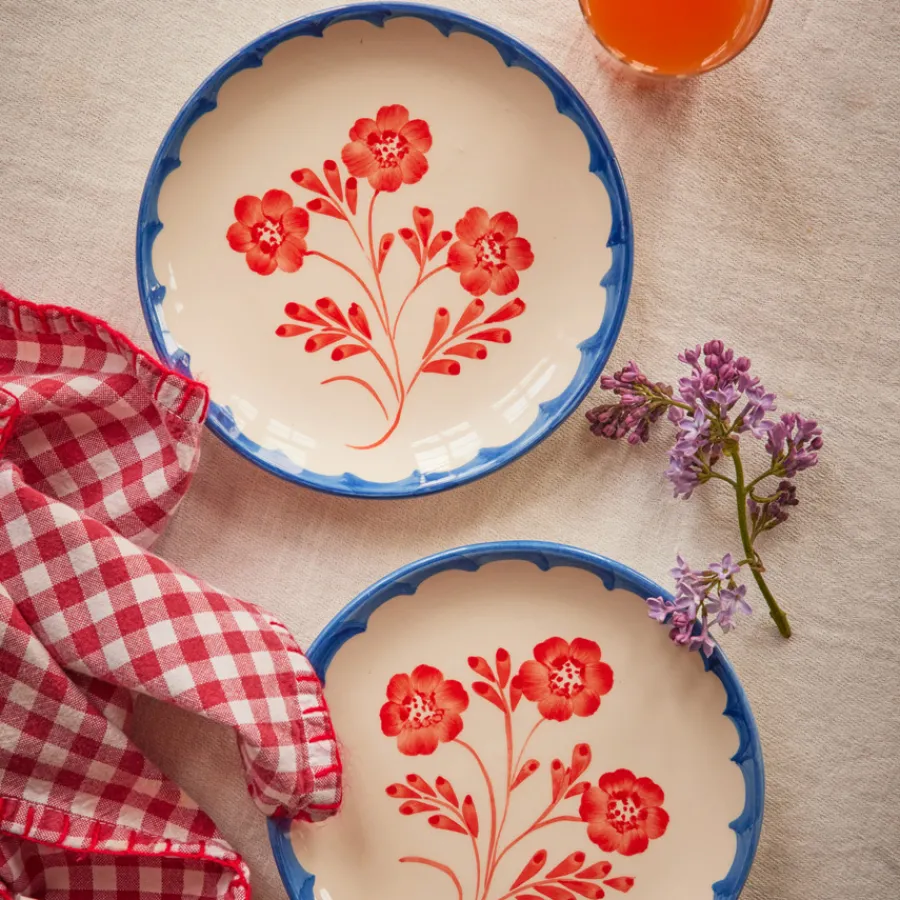 Rice Teller Keramik handbemalt Vintage Flower 15 cm Clearance
