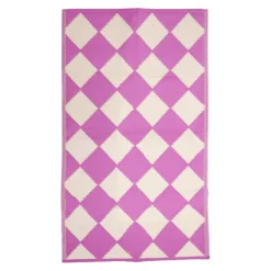 Rice Teppich Soft Pink Harlequin Rauten 90 x 150 Clearance