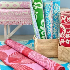Rice Teppich Soft Pink Harlequin Rauten 90 x 150 Clearance