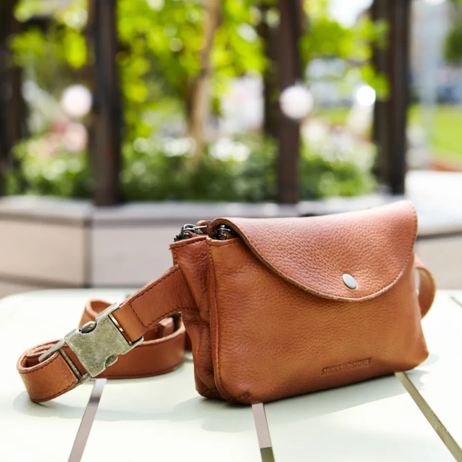 Sticks and Stones Gürteltasche aus Leder Indio Cognac Discount