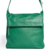 Sticks and Stones Ledertasche Flap Deep Green Hot