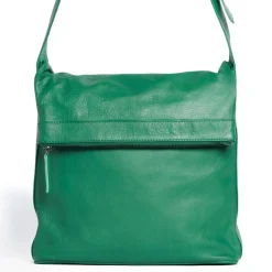 Sticks and Stones Ledertasche Flap Deep Green Hot