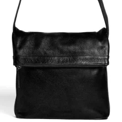Sticks and Stones Ledertasche Flap Bag Black Sale