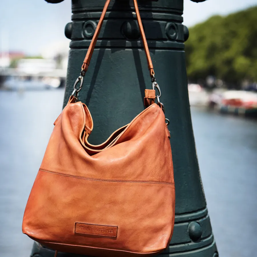 Sticks and Stones Ledertasche New Amsterdam Black Sale