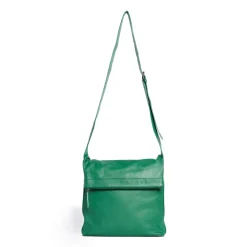 Sticks and Stones Ledertasche Flap Deep Green Hot