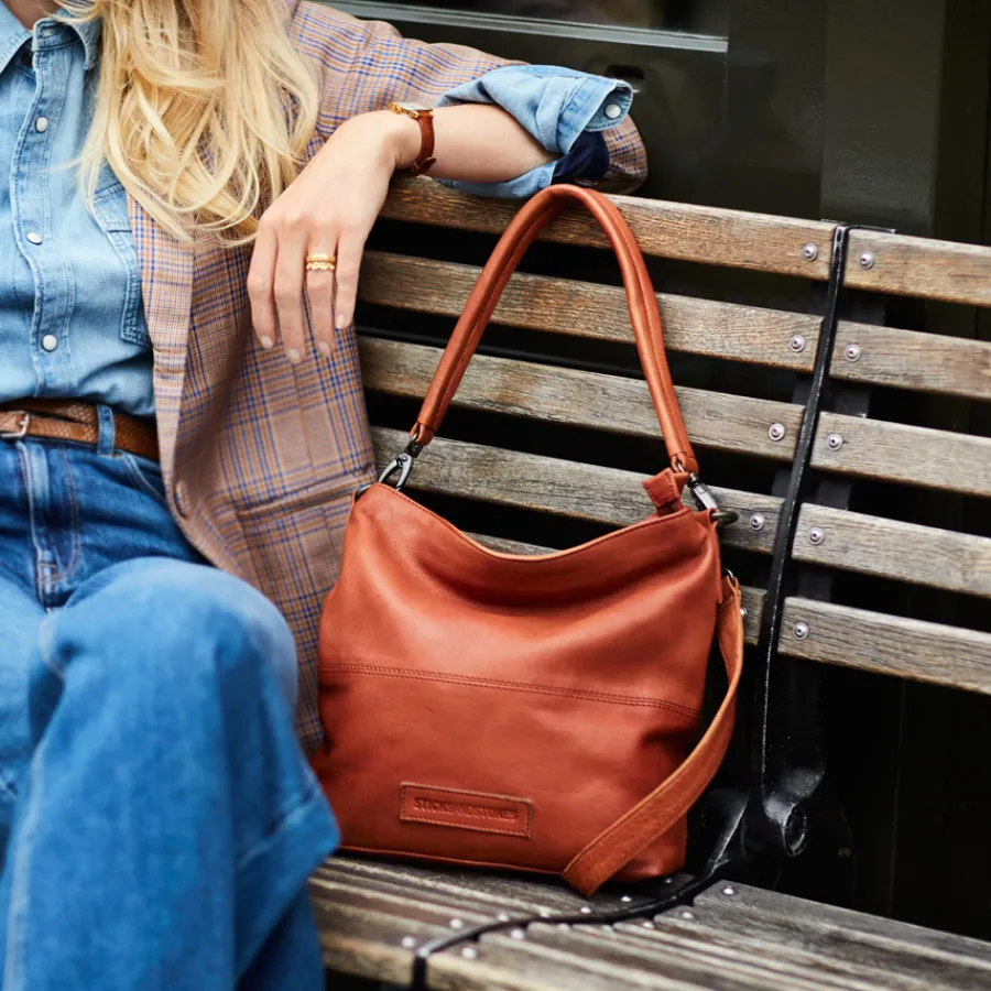Sticks and Stones Ledertasche New Amsterdam Black Sale