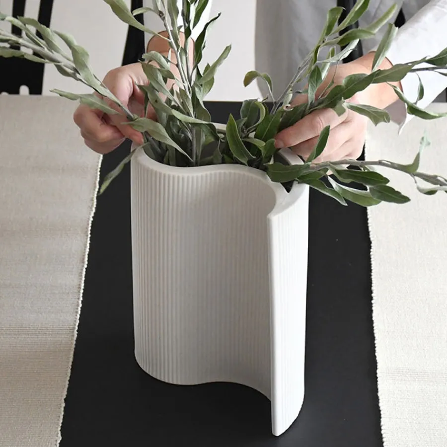 Storefactory Vase Edshult White Online