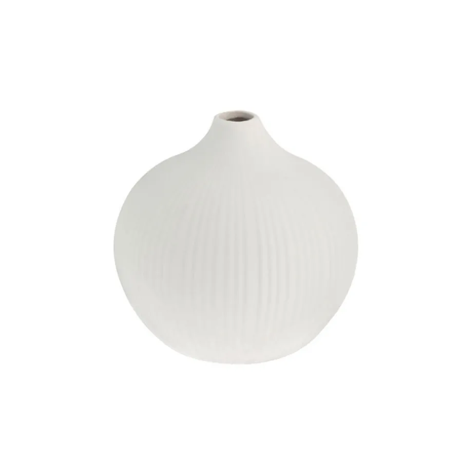 Storefactory Vase Fröbacken Medium white Structure Hot