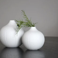 Storefactory Vase Fröbacken Medium white Structure Hot