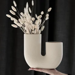 Storefactory Vase Stråvalla Keramik Beige Sale