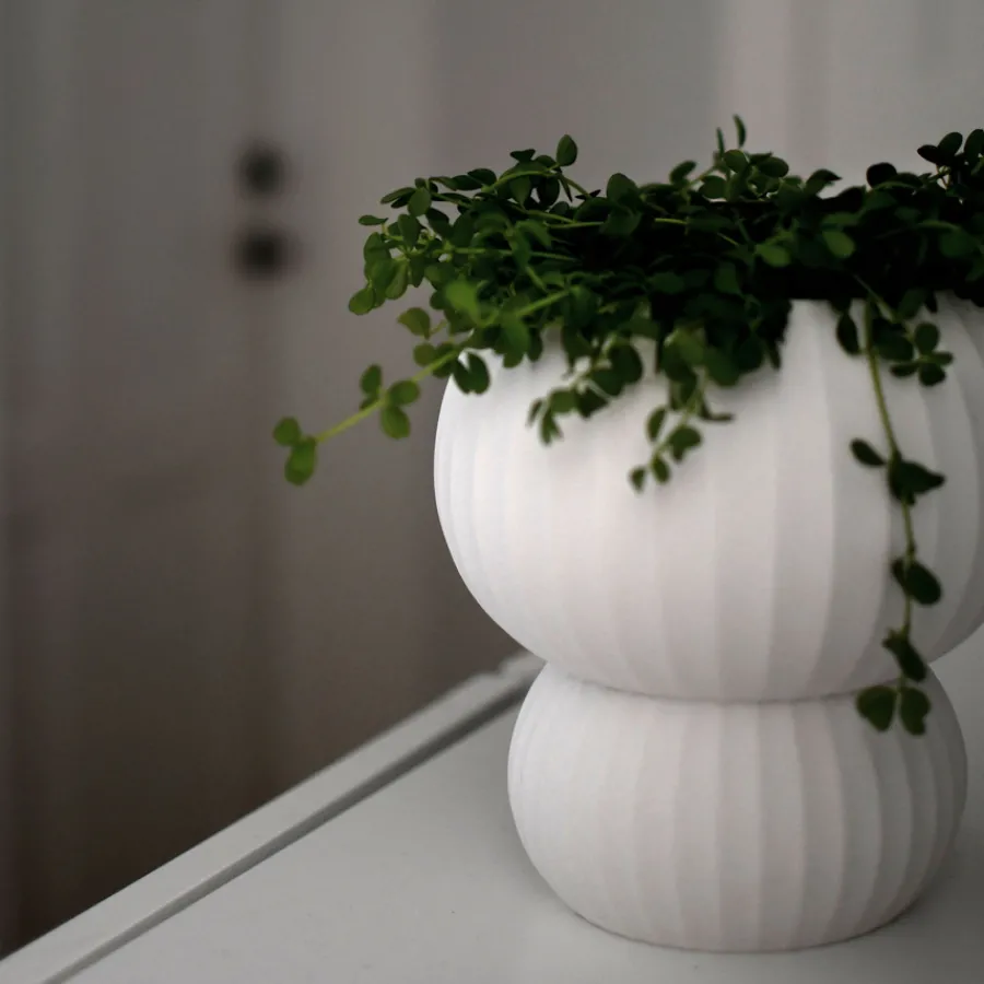 Storefactory Vase/Übertopf Sandhamn White Keramik Discount