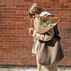 Studio Noos Tasche Brown teddy mom-bag Outlet