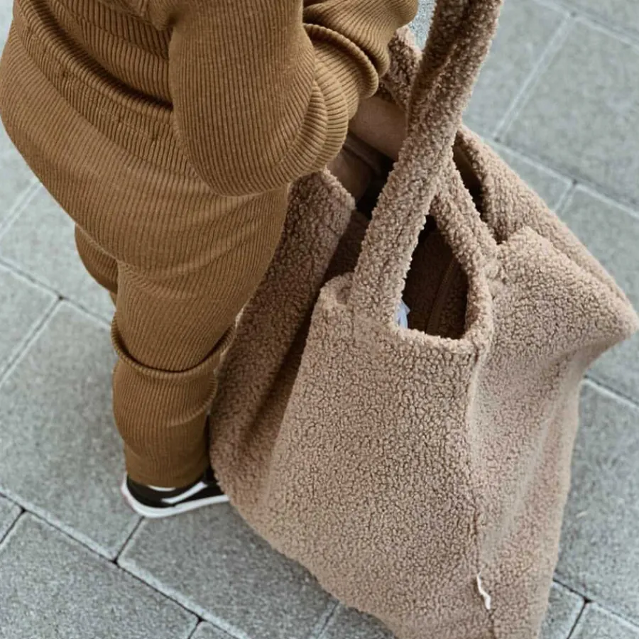 Studio Noos Tasche Brown teddy mom-bag Outlet