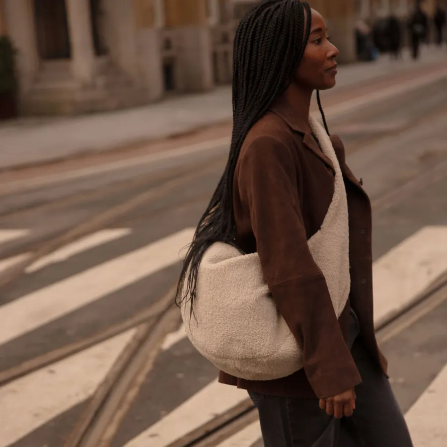 Studio Noos Tasche Cross Body Bag Ecru Teddy Hot
