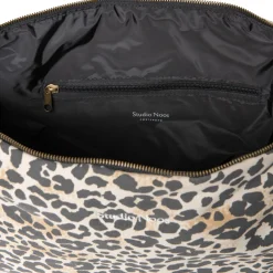 Studio Noos Tasche Cross Body Bag Soft Cotton Leopard New