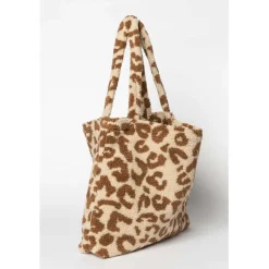 Studio Noos Tasche Ecru Leopard Teddy mom-bag Fashion