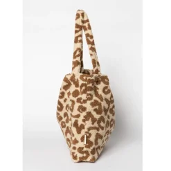 Studio Noos Tasche Ecru Leopard Teddy mom-bag Fashion