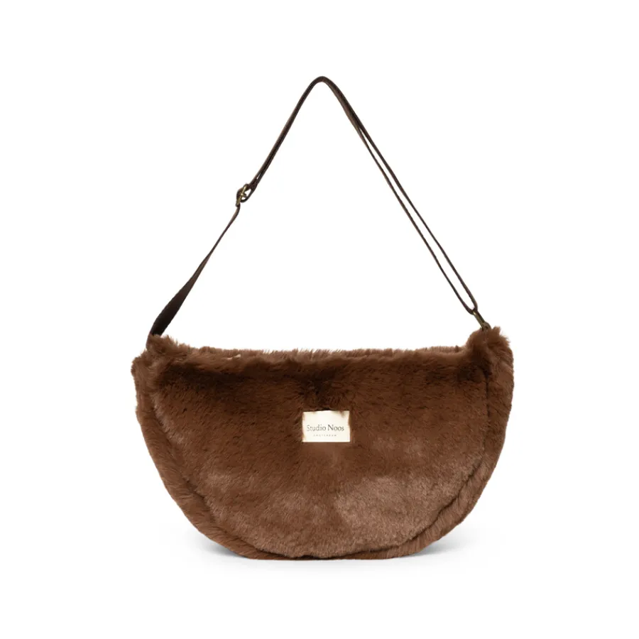 Studio Noos Tasche Fanny Pack Brown Faux Fur New