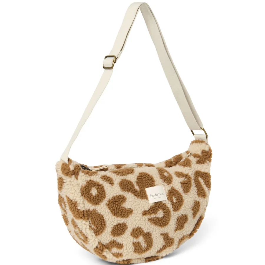 Studio Noos Tasche Fanny Pack Ecru Leopard Teddy Adult Hot