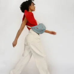 Studio Noos Tasche Fanny Pack Denim Hearts Adult Fashion