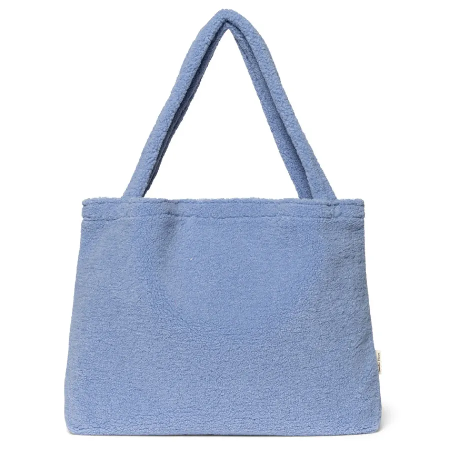 Studio Noos Tasche Light Blue teddy mom-bag Clearance