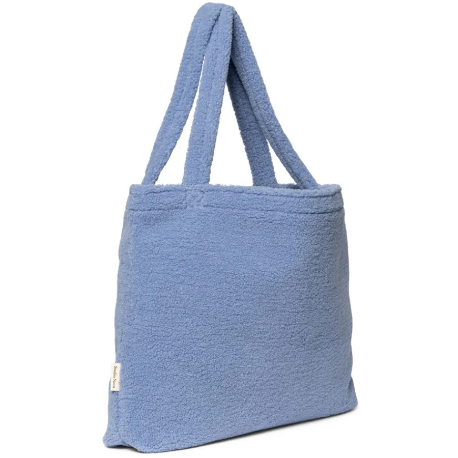 Studio Noos Tasche Light Blue teddy mom-bag Clearance